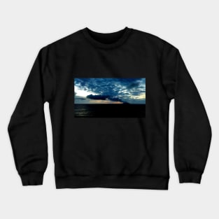 Volcano in the ocean - photographed New Guinea Crewneck Sweatshirt